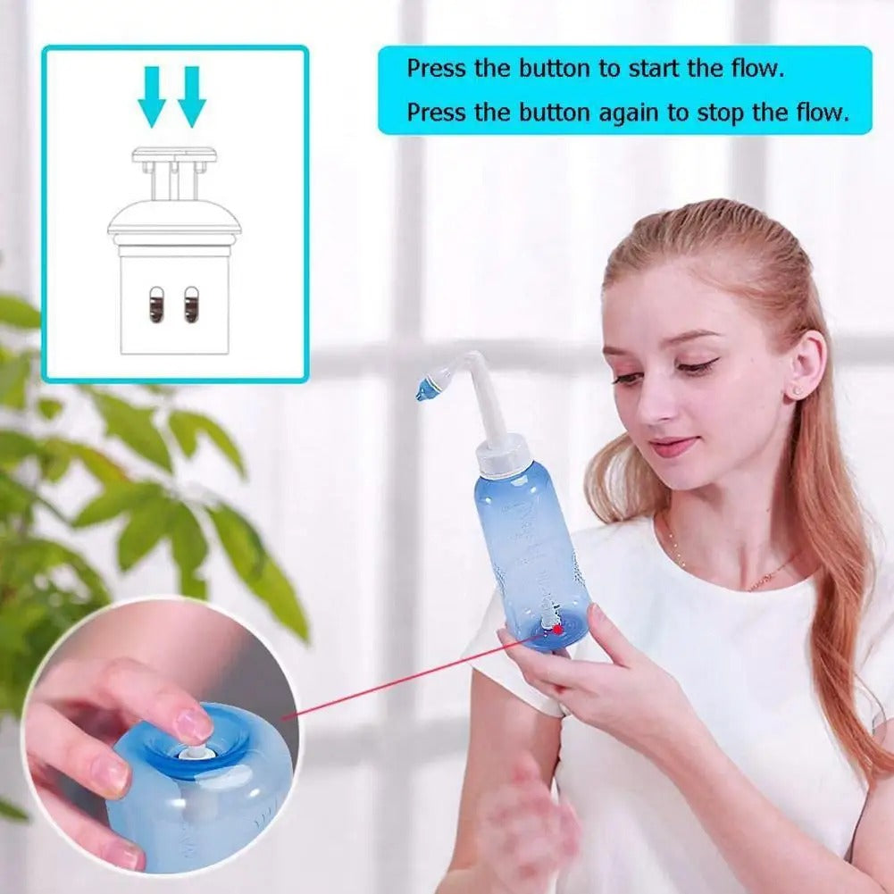 Nasal Rinse Bottle – Deep Cleansing & Allergy Relief
