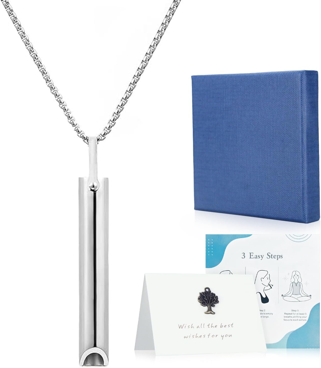 Mindful Breathing Necklace – Anxiety & Stress Relief