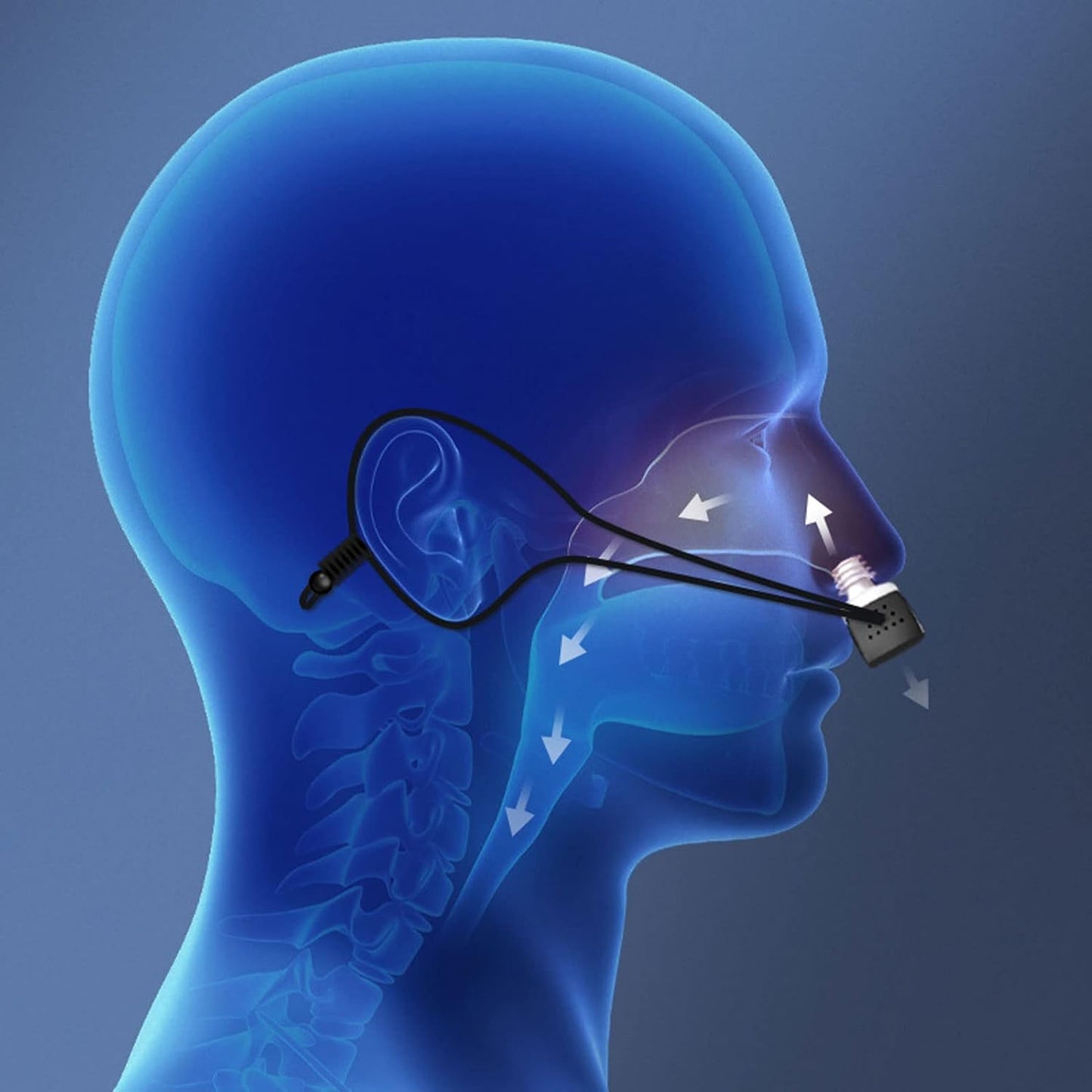 Micro CPAP Anti-Snoring Device, Airflow & Breathing Support