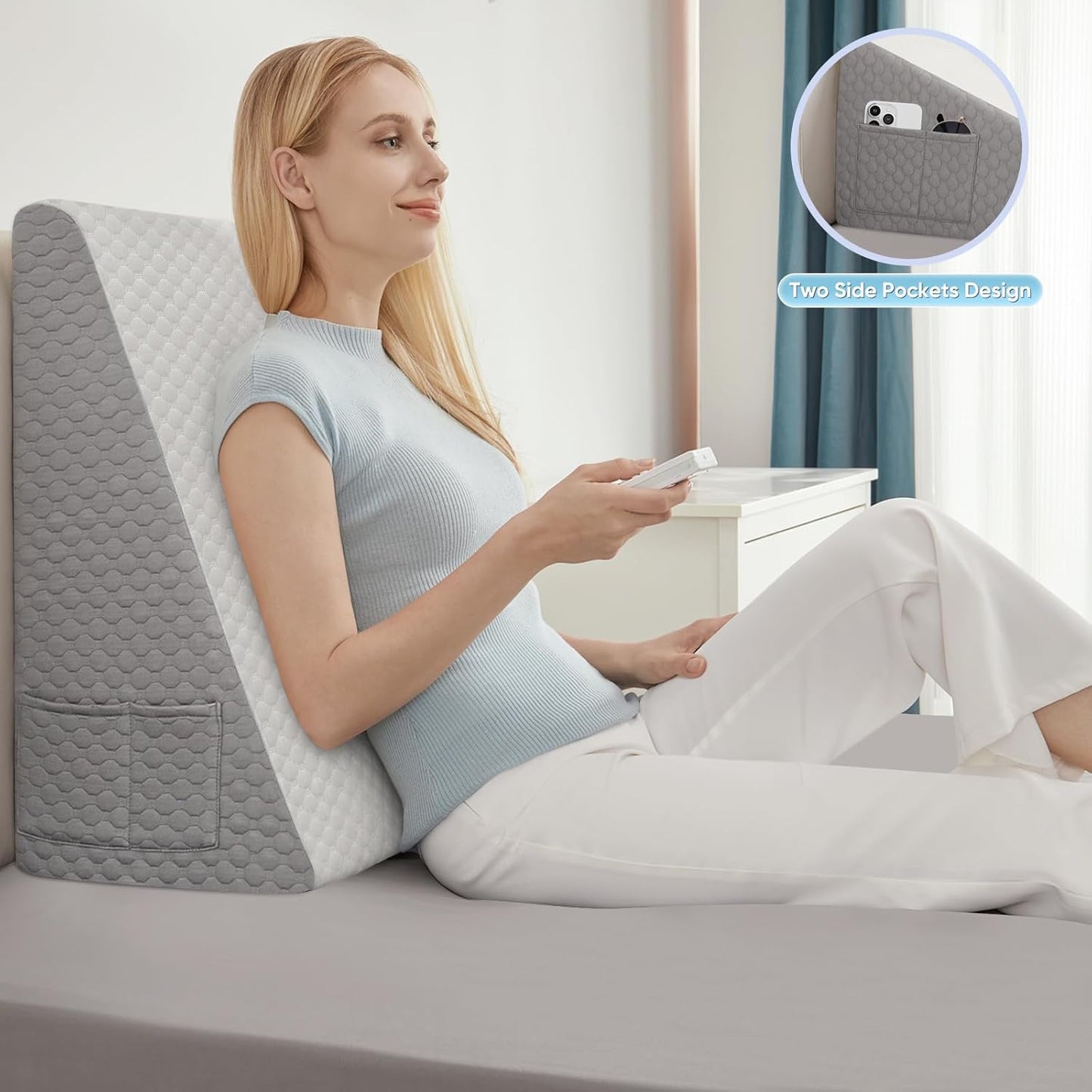 Elevated Wedge Pillow – Acid Reflux & GERD Relief
