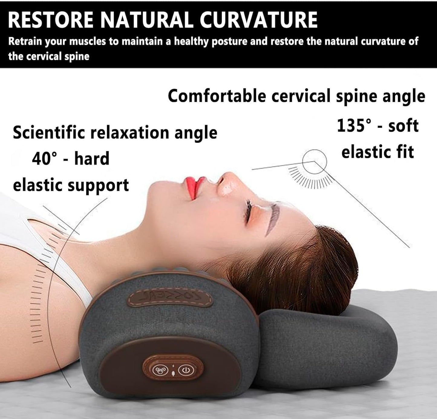 Heated Neck & Back Massage Pillow