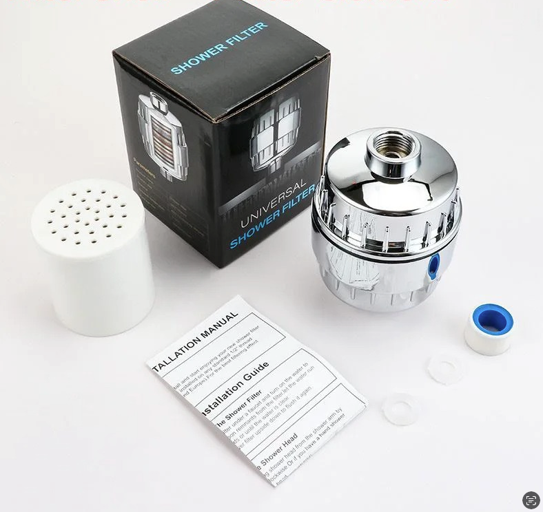 Shower Water Filter – Chlorine & Hard Water Protection for Sensitive Skin