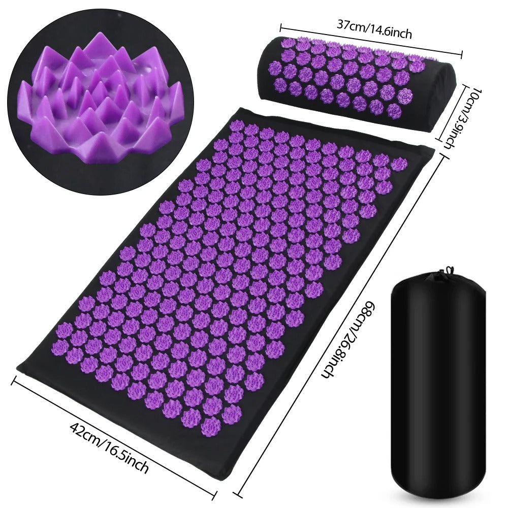 Acupressure Mat Set – Pain & Stress Relief Therapy