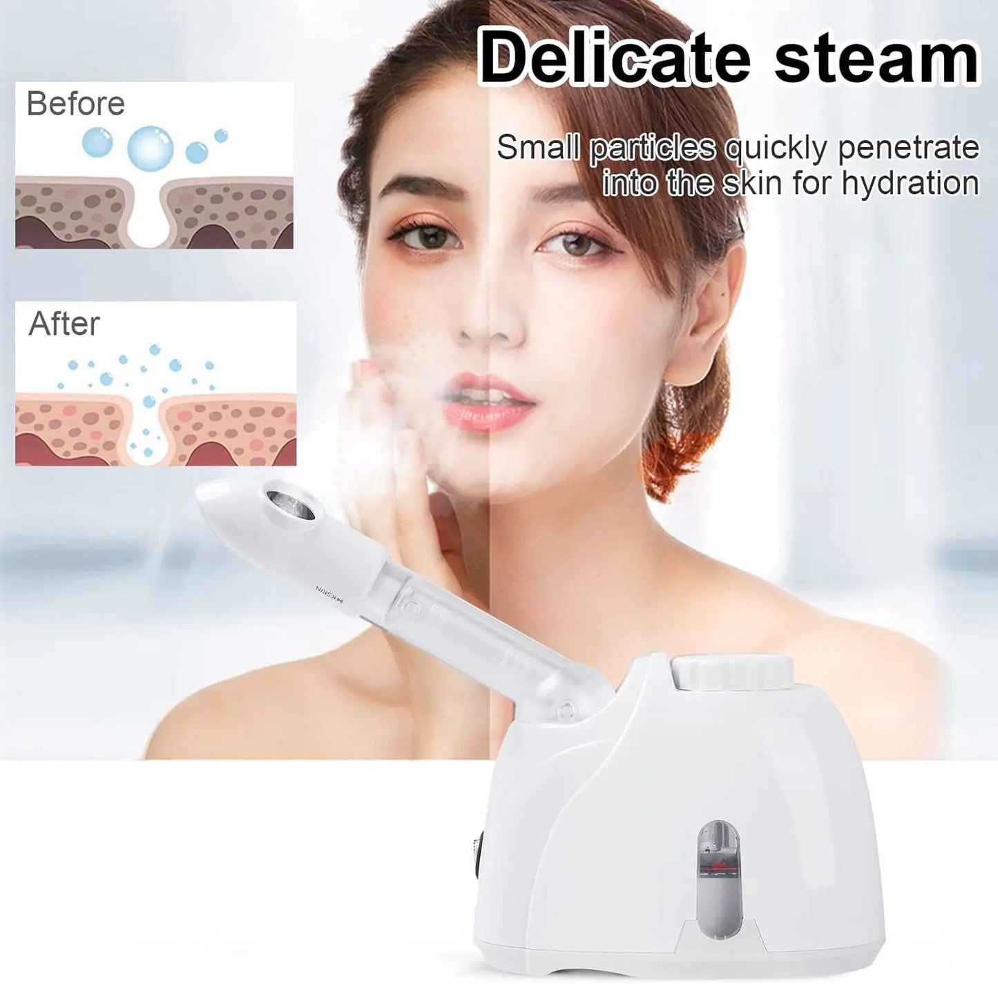 Deep Hydration Facial Steamer – Pore Cleansing & Skin Moisturizing