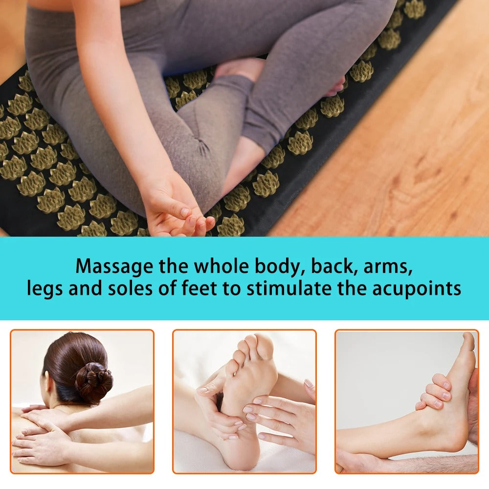 Acupressure Mat Set – Pain & Stress Relief Therapy