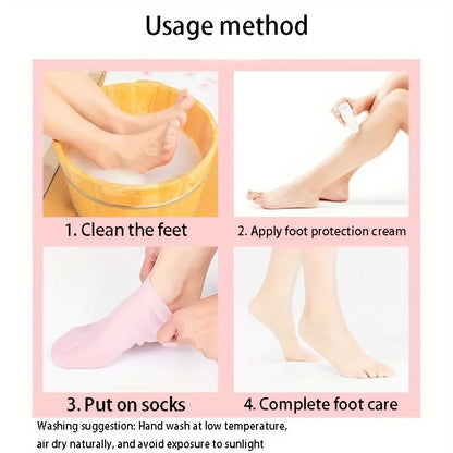 Hydrating Gel Socks – Intensive Moisture Therapy for Dry, Cracked Feet