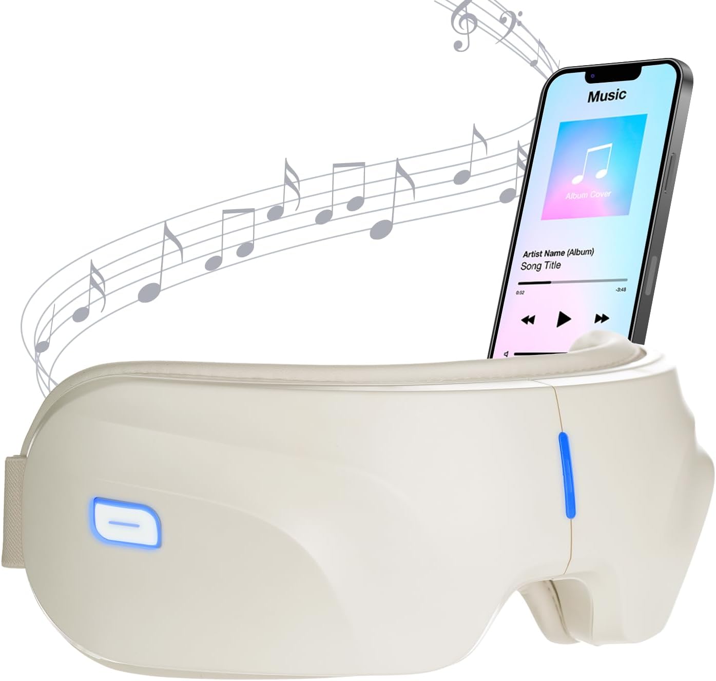 Heated Sound Eye Massager – Vibration & Air Compression Therapy