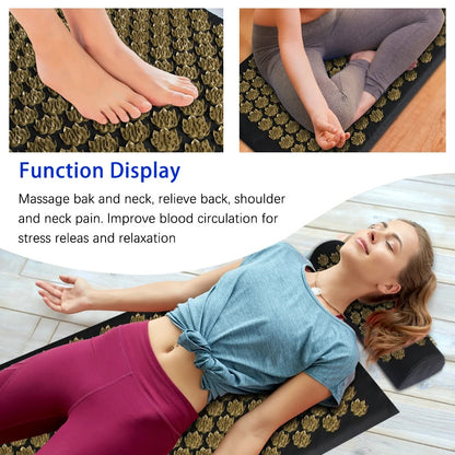 Acupressure Mat Set – Pain & Stress Relief Therapy