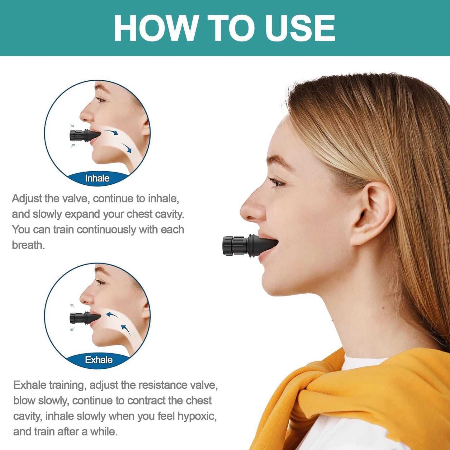 Breathing Trainer – Lung Strength & Airflow Support