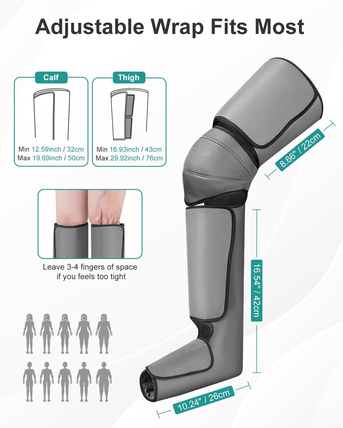 Leg & Knee Massager - Heated Vibration