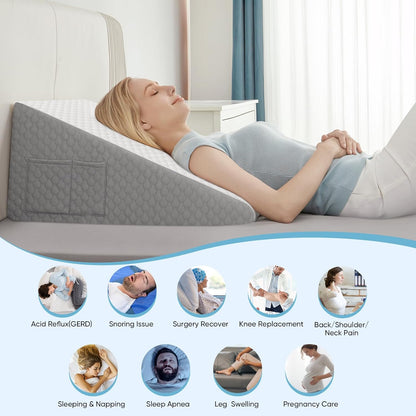 Elevated Wedge Pillow – Acid Reflux & GERD Relief