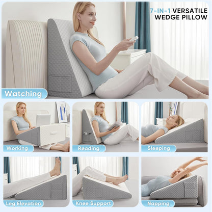 Elevated Wedge Pillow – Acid Reflux & GERD Relief