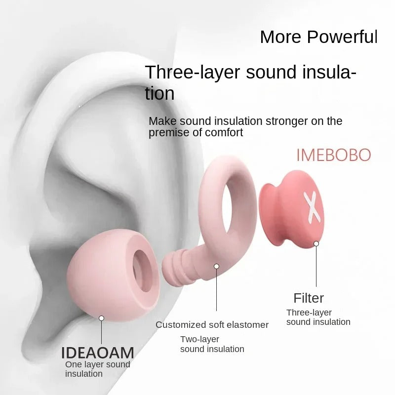 Soft Noise-Blocking Sleep Earplugs