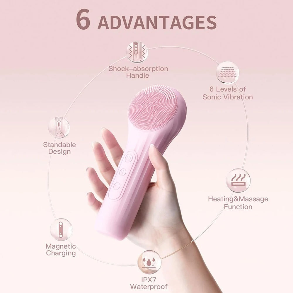 Sonic Cleansing Brush – Exfoliation & Deep Pore Cleaning