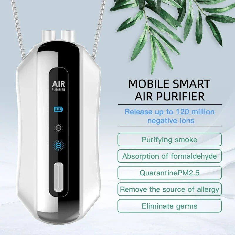 Wearable Air Purifier – Ionizer for Allergy Protection